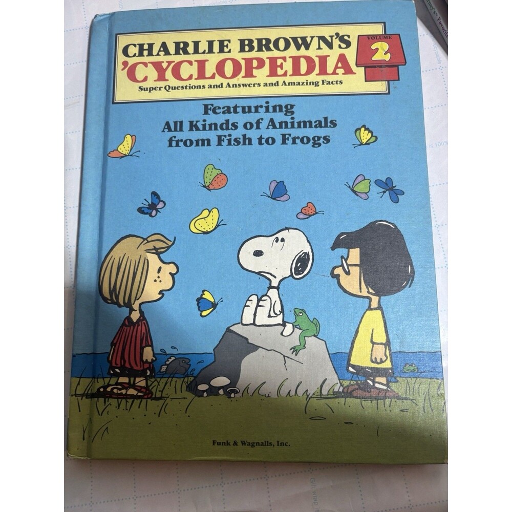 Funk & Wagnalls Illustrated Hardcover Charlie Brown's Cyclopedia Animals Body S…